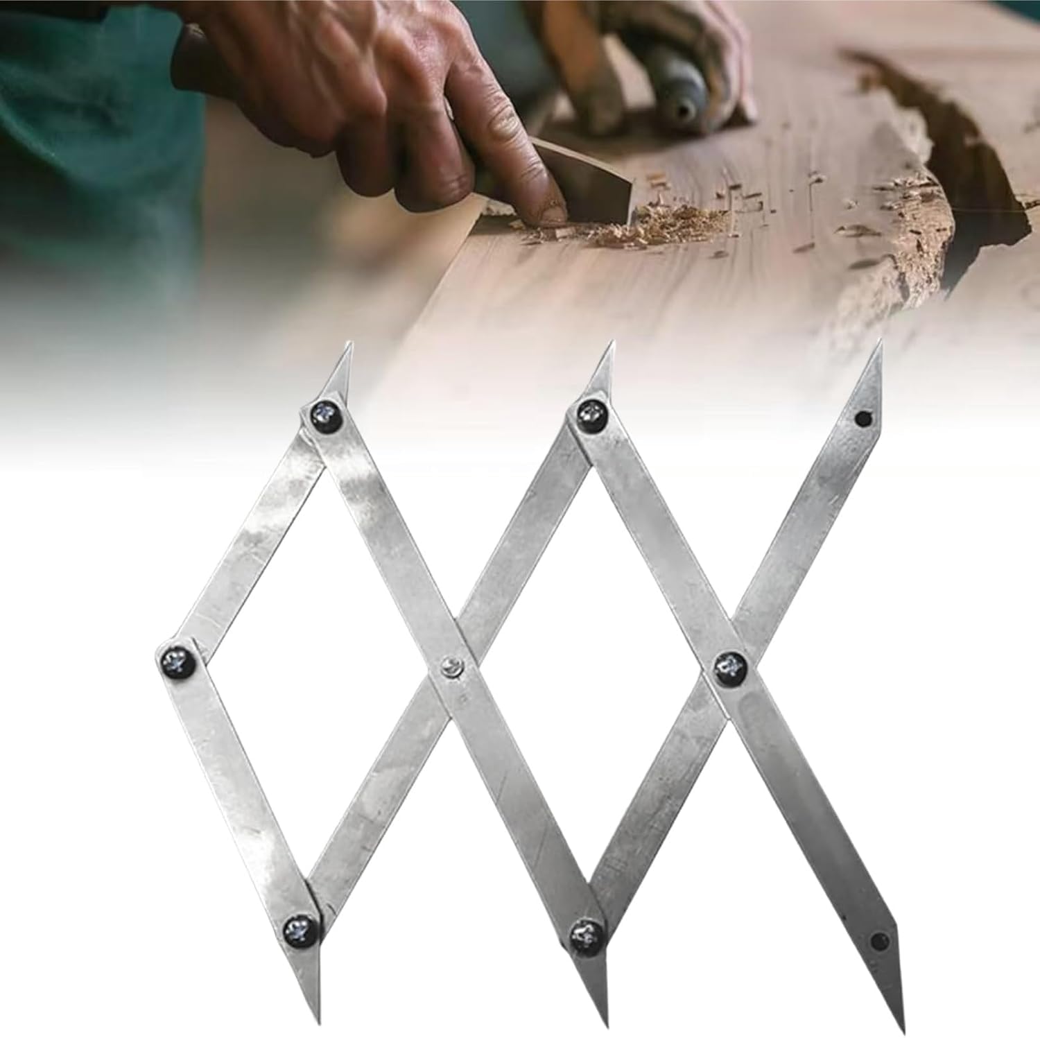 3/7/12 Point Center Finder Tool Upgraded-Picket Master Pro Woodworking Measurement Kit with Adjustable Arms