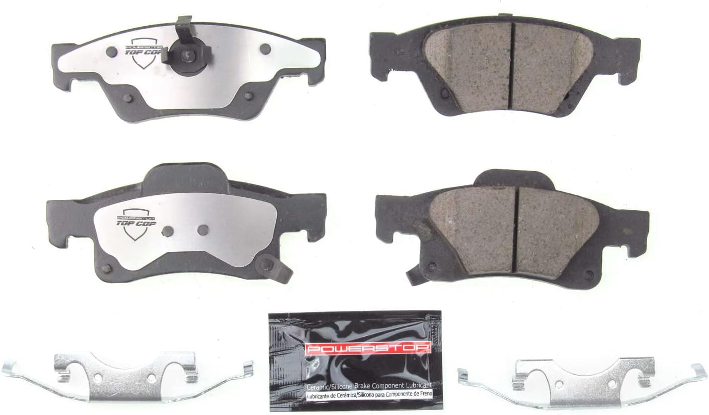 POWERSTOP Rear Z37-1498 Carbon-Fiber Ceramic Brake Pads Z37 Top Cop