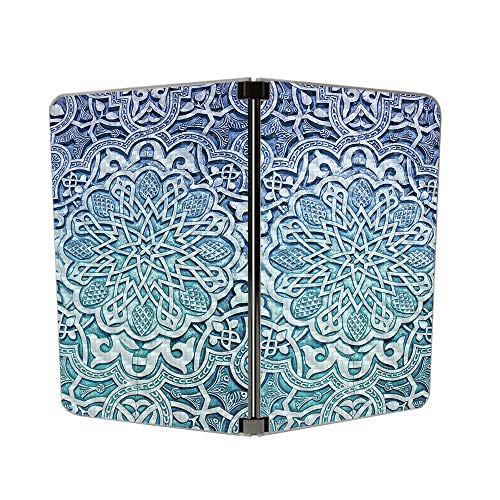 Image of MIGHTY SKINS MightySkins Carbon Fiber Skin for Microsoft Surface Duo - Carved Blue | Protective, Durable Textured Carbon Fiber Finish | Easy to Apply, Remove, and Change Styles | Made in The USA