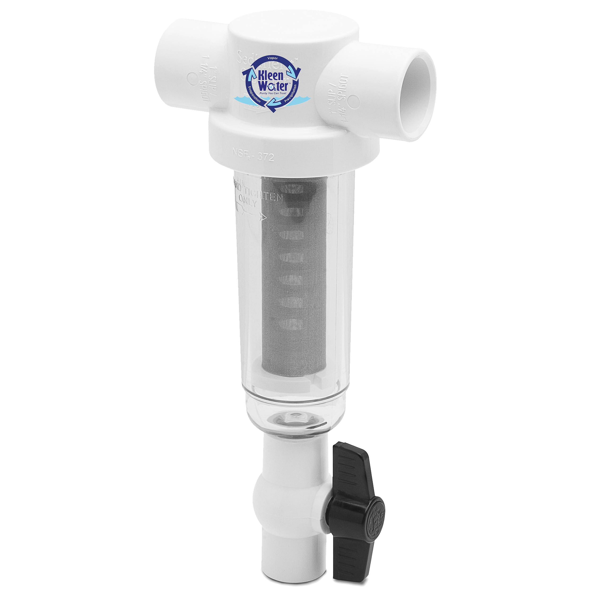 1 Inch 30 Mesh Rusco Vu-Flow Compatible Spin Down Separator Sand/Sediment Water Filter 20 GPM with One Additional Replacement Screen