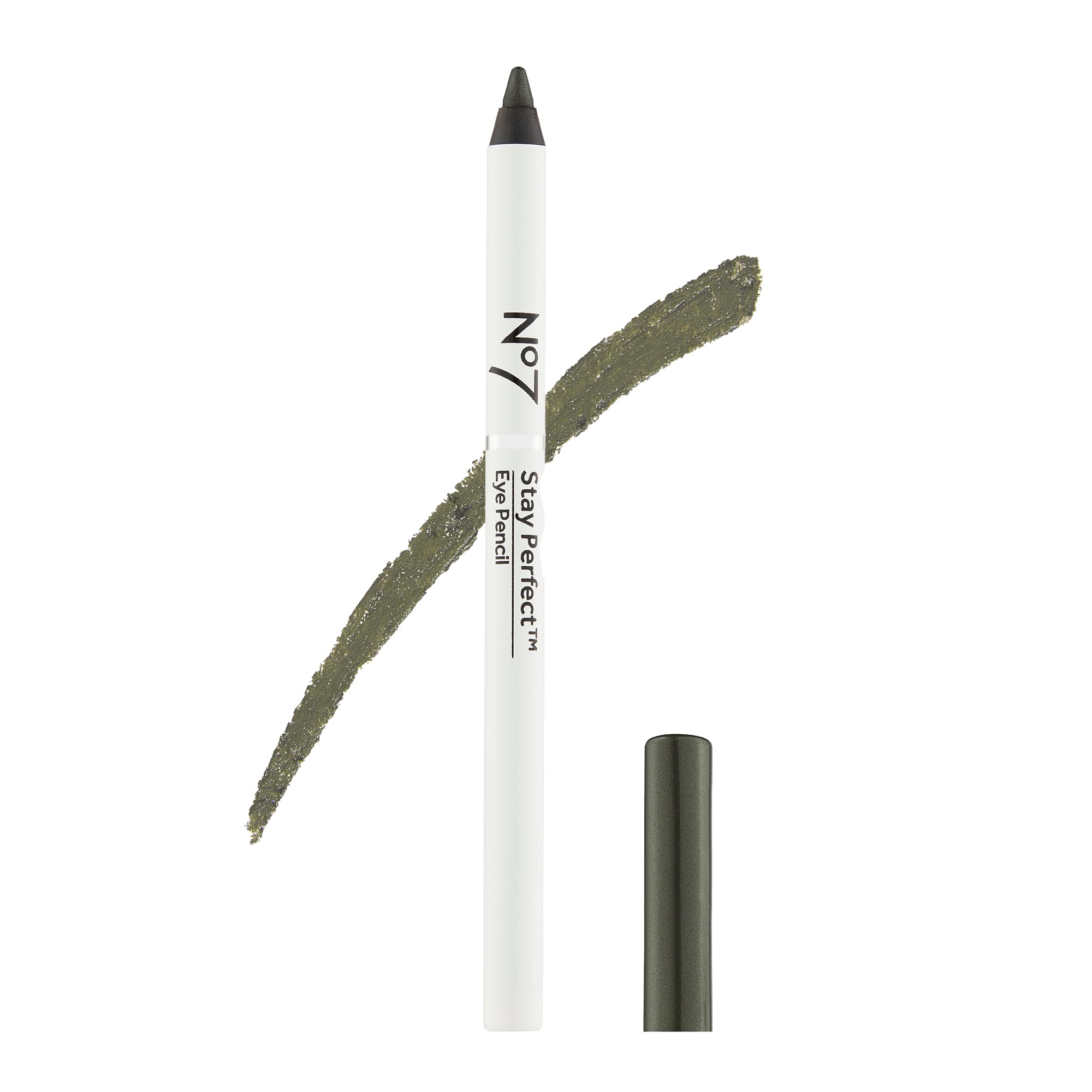 No7 Stay Perfect Amazing Eye Pencil - Green - Precision Tip Pencil Eyeliner for Silky, Effortlessly Smooth Texture - Up to 12 Hrs of Long Wearing, Waterproof Pigment (1g)