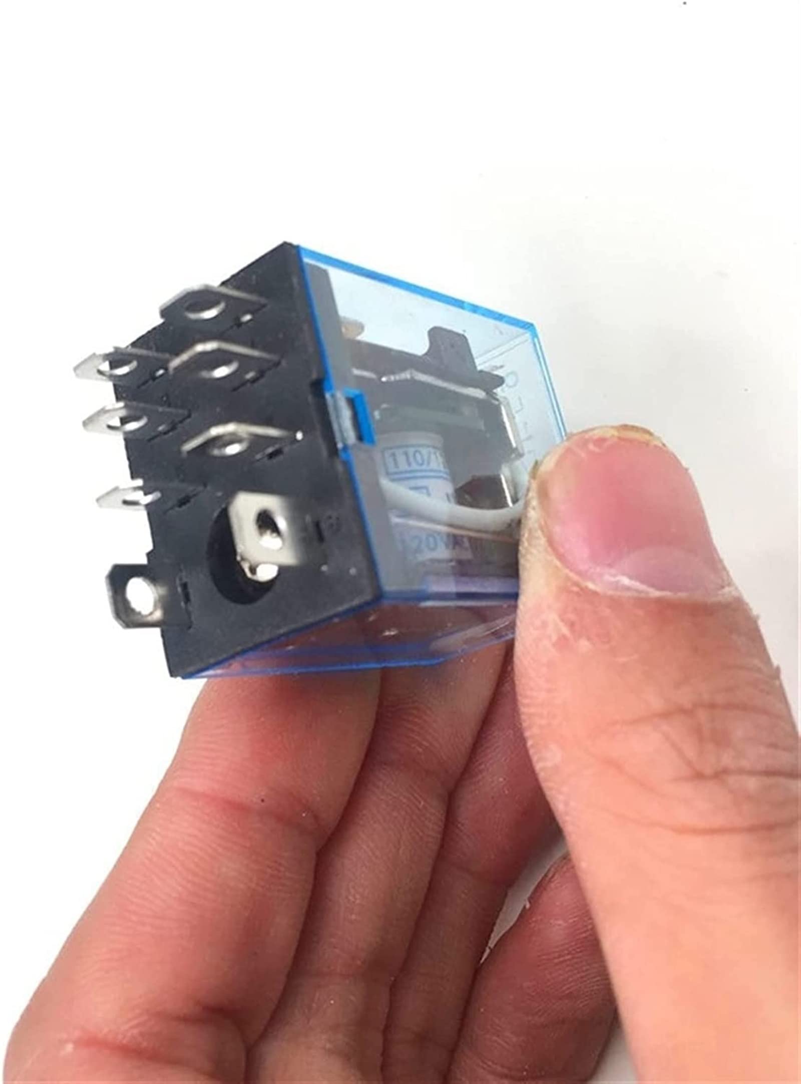 Relé 1 pieza HH62P HHC68A-2Z Micro electrónico Mini relé electromagnético 10A 8 pines bobina DPDT DC12V,24V AC110V 220V(AC 220V)