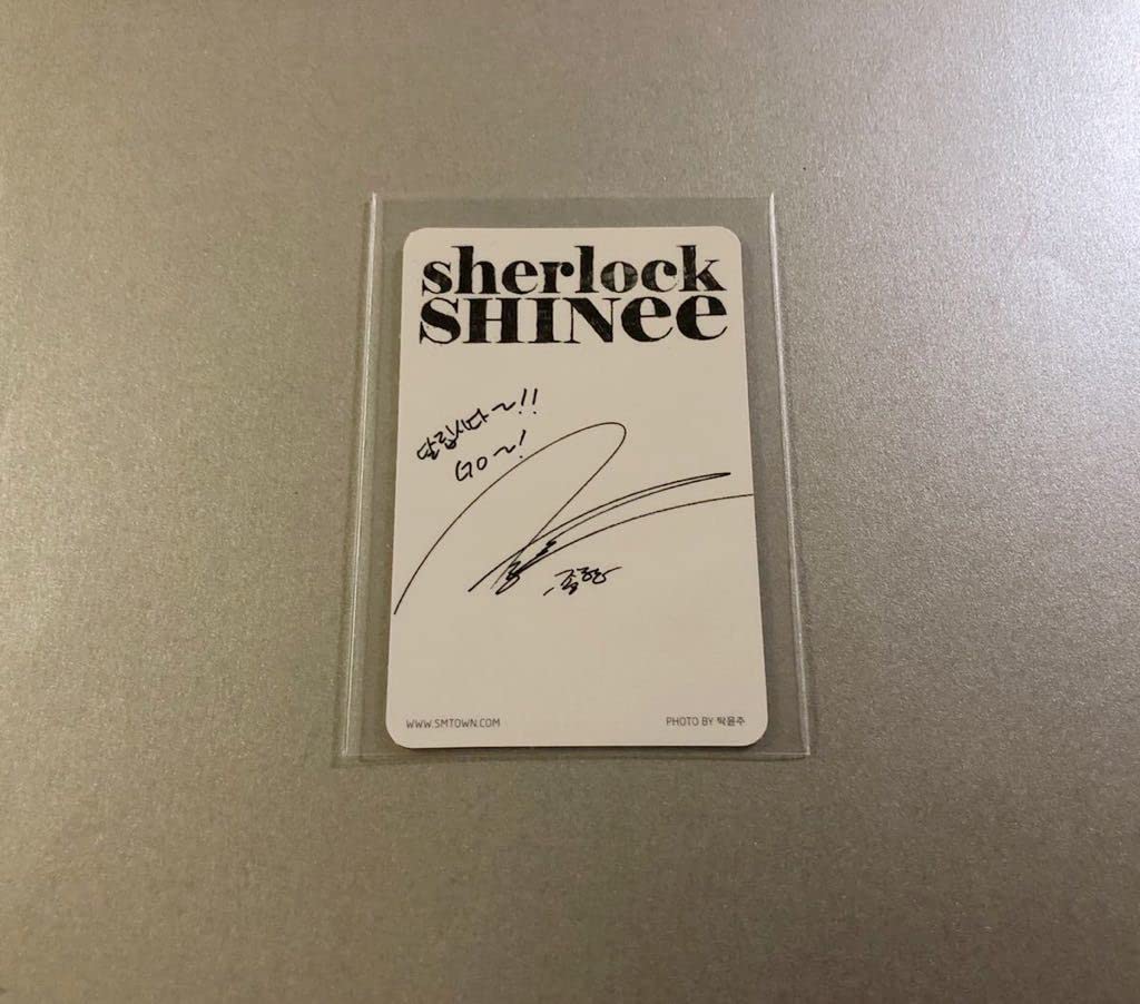 SHINee sherlock ジョンヒョン JONGHYUN トレカ 柄違い 台湾盤 レア