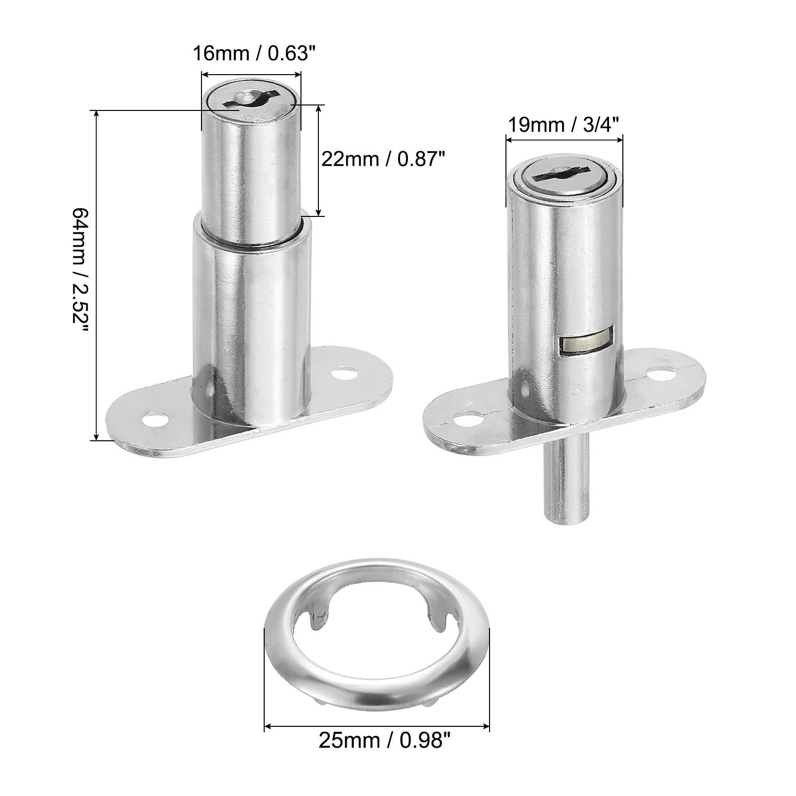PATIKIL Push Plunger Lock - Image 2