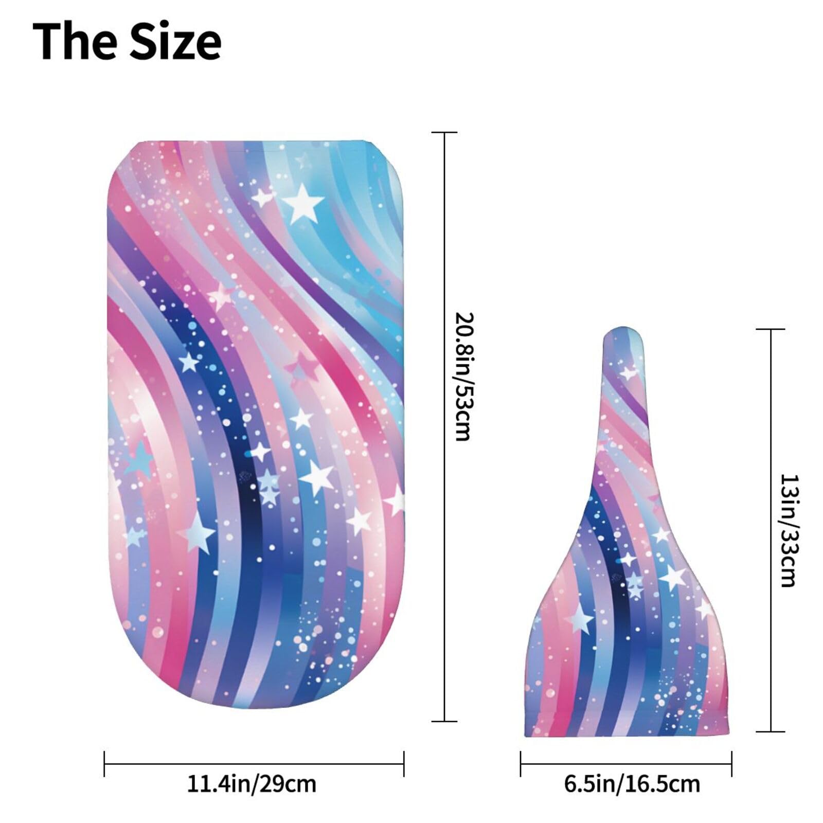 3D Stars zestaw koców i kapeluszy dla noworodków, przytulna chusta dla niemowląt, malucha, komfort, 29 x 53 cm