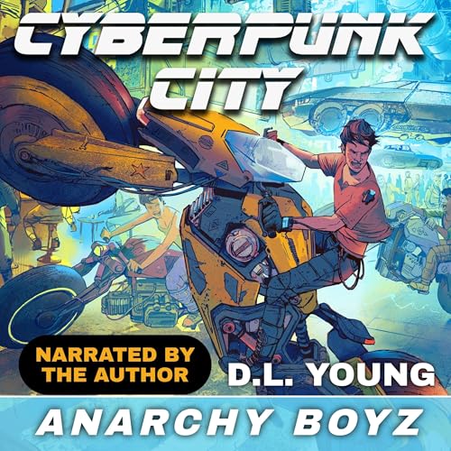 Diseño de la portada del título Cyberpunk City, Book Two: Anarchy Boyz