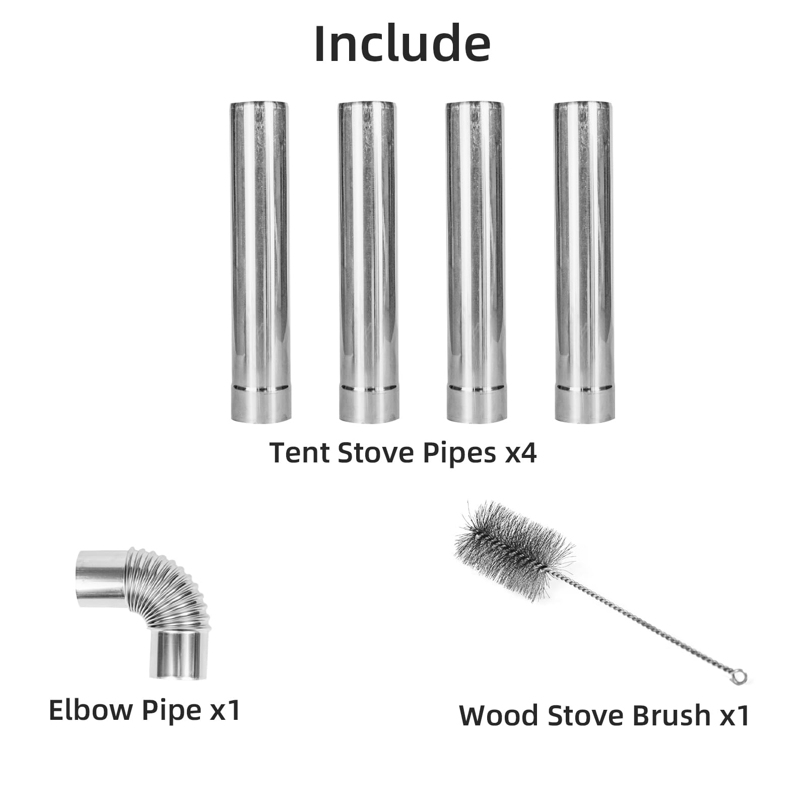 Amazon.com: Stainless Steel Wood Stove Chimm Equip - Elbow Pipes