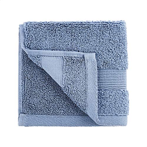 Amazon Basics Dual Performance Washcloths - 12-Pack,Cotton, True Blue #TOP11