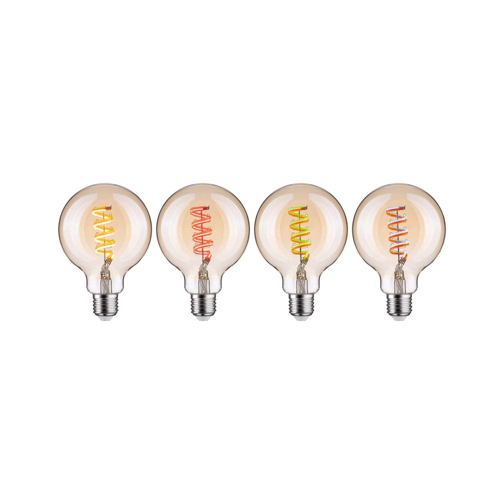 Paulmann 29165 Filament 230V Smart Home Zigbee LED Globe G95 E27 3x470lm 3x6,3W RGBW+ dimmbar Gold Leuchtmittel