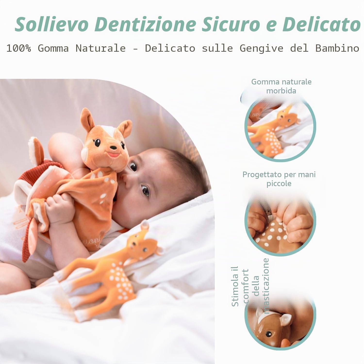 Sophie la Girafe – FanFan The Fawn Massaggiagengive & Comforter Gift Set