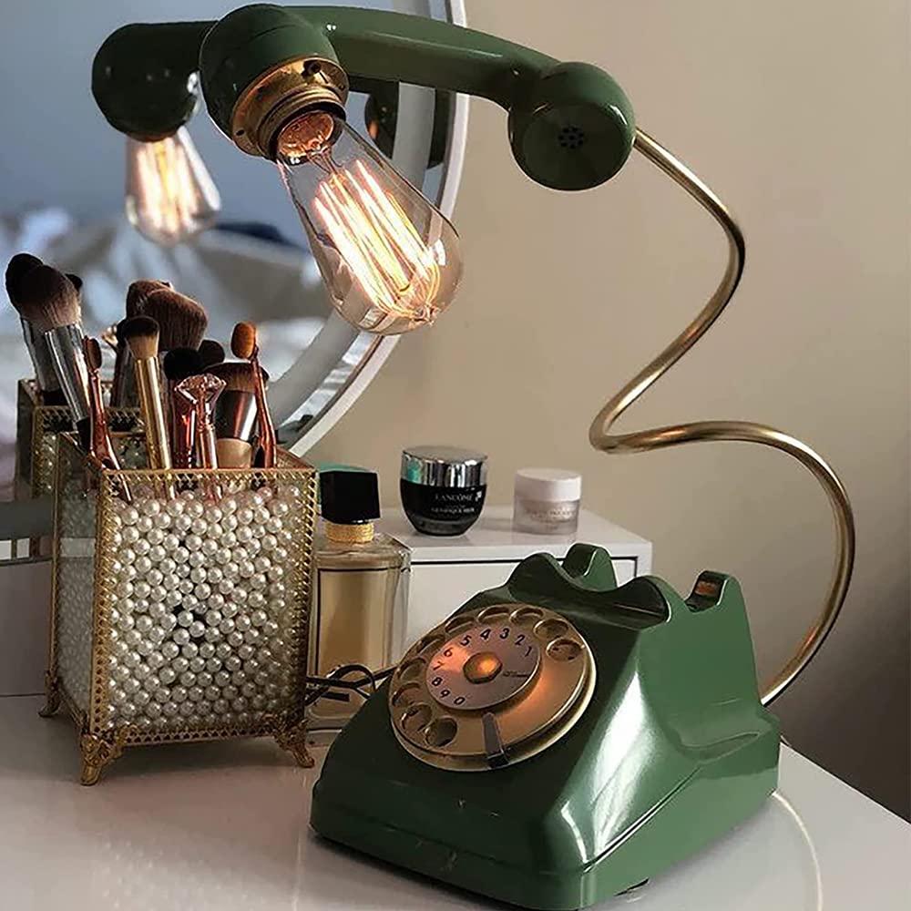 Amazon | レトロ電話デスクランプ電話型ナイトライト、クリエイティブ