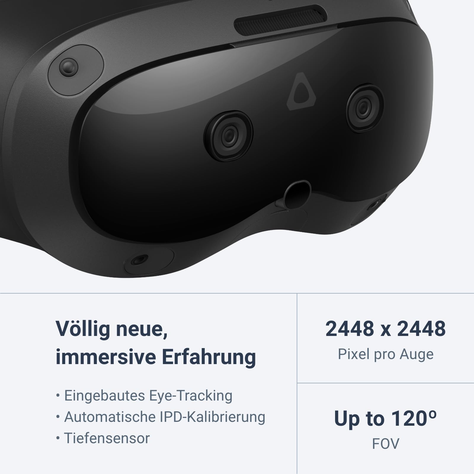 HTC Vive Focus Vision — Auriculares VR Independientes para PC para Juegos y Trabajo — Paquete de Contenido de edición para consumidores