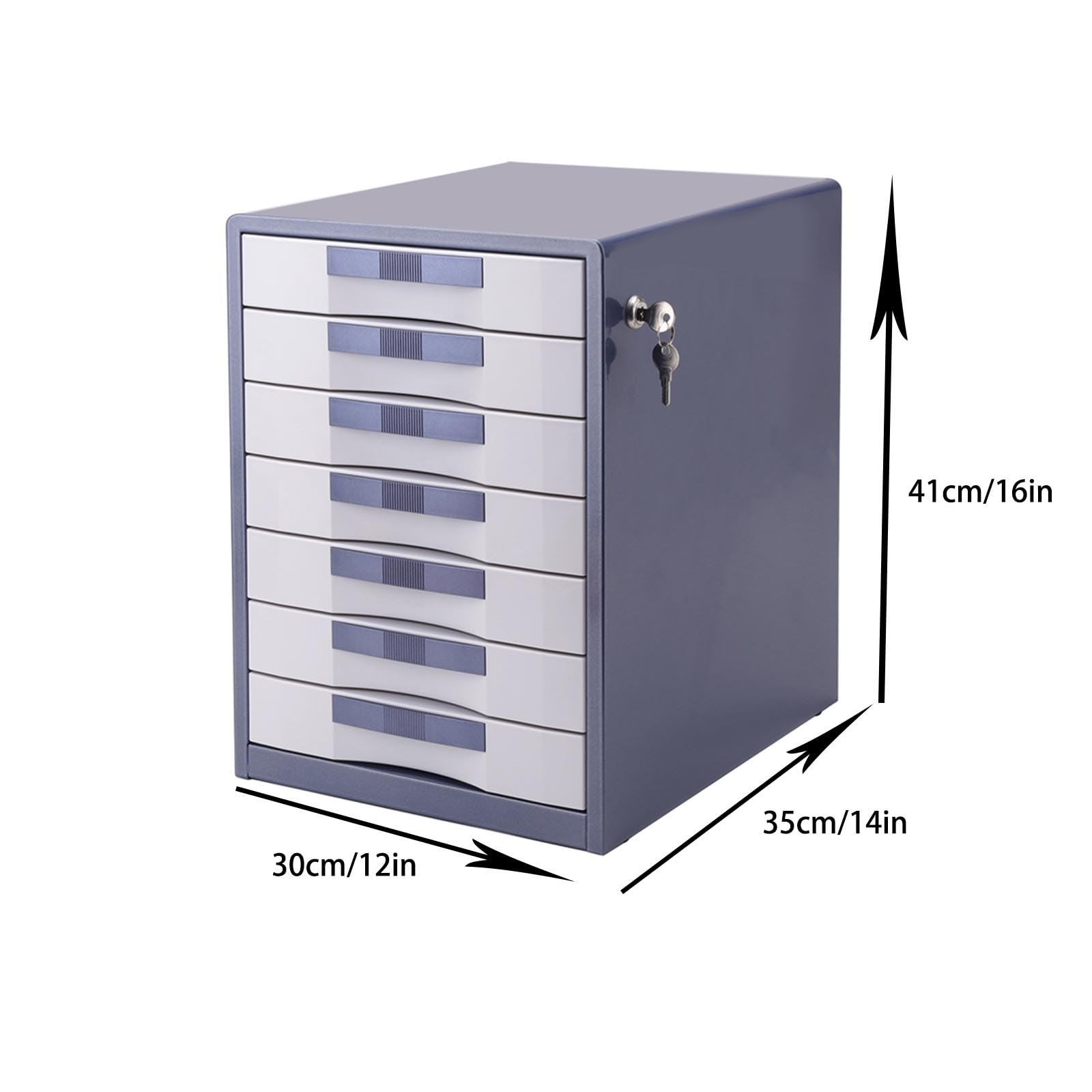 Armadietto Sto in metallo con chiave - Forniture per ufficio e scuola nizer, design robusto per strumenti fai da te e vari oggetti, uso domestico, sistema di bloccaggio sicuro