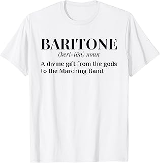 Baritone Definition Funny Marching Chapel Gift T-Shirt