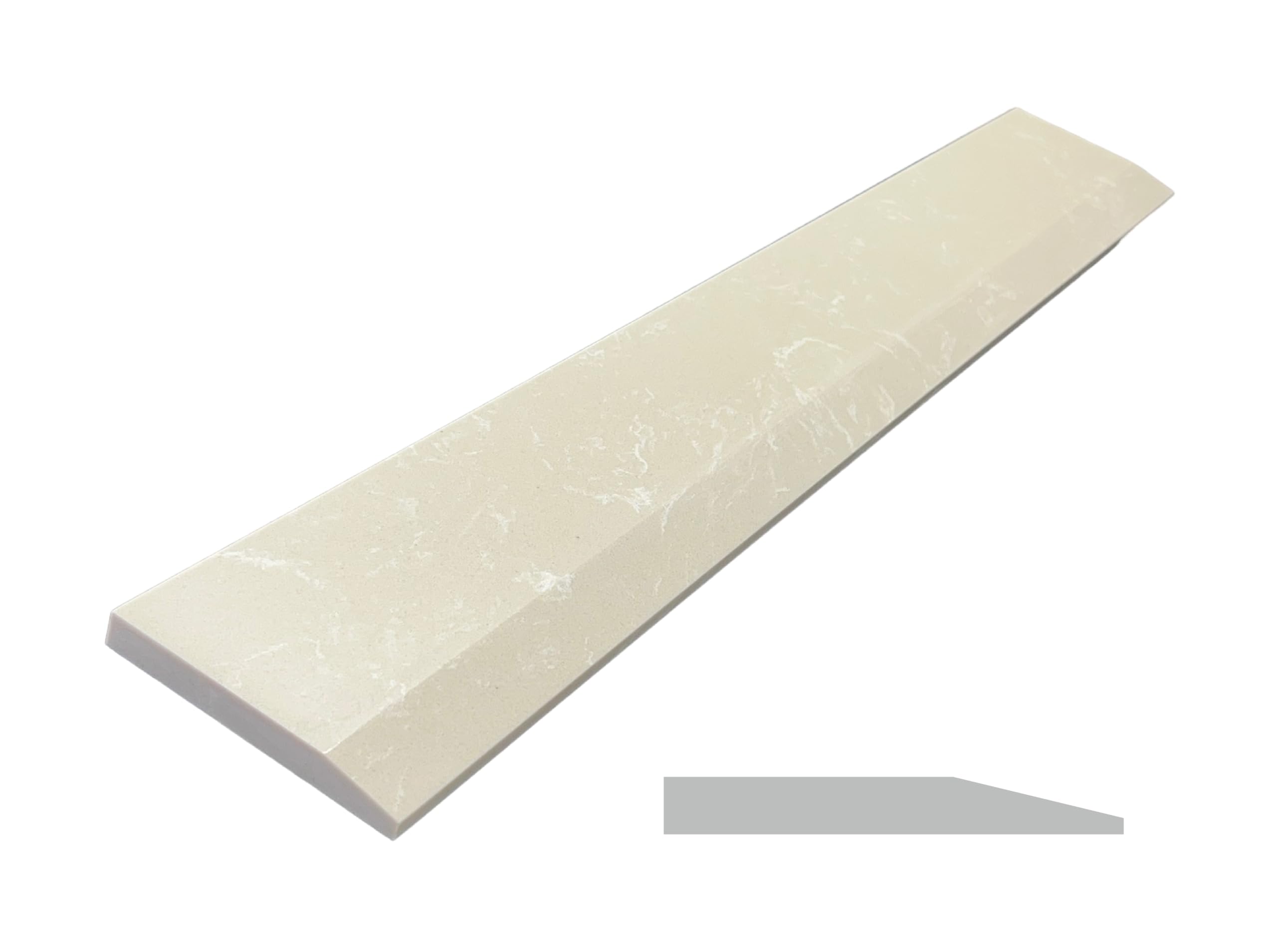 Threshold.Shop Single Hollywood Engineered Marble Threshold for FloorTransitions (Beige, 5" x 36")