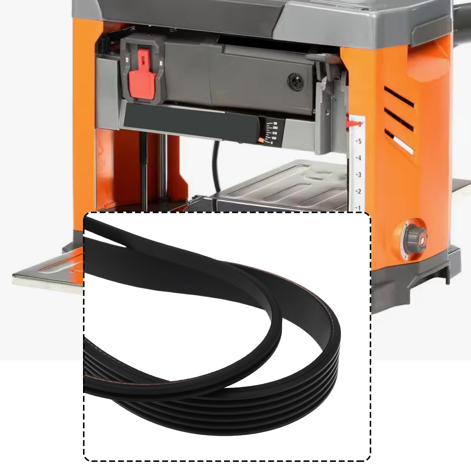 The Lord of the Tools 2 PCs Drive Belt for 13" Planer Dust Collection System Compatible with RIDGID R4331 - Image 2