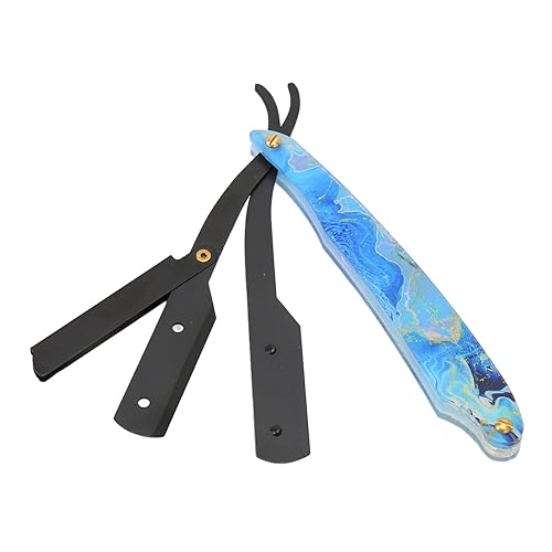 Sonew Barber Straight Edge Razor Holder Acrylic Handle Face Hair Recorte Afeitado Razor Holder Sin Cuchillas