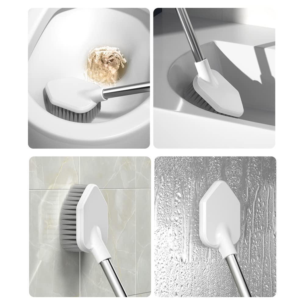 Silikon Toilettenbürste Set mit Halter - 2 Bürsten für effektive Toilettenreinigung & hygienische Badezimmerutensilien Leicht zu reinigen & schnell trocknend WC Bürstenset