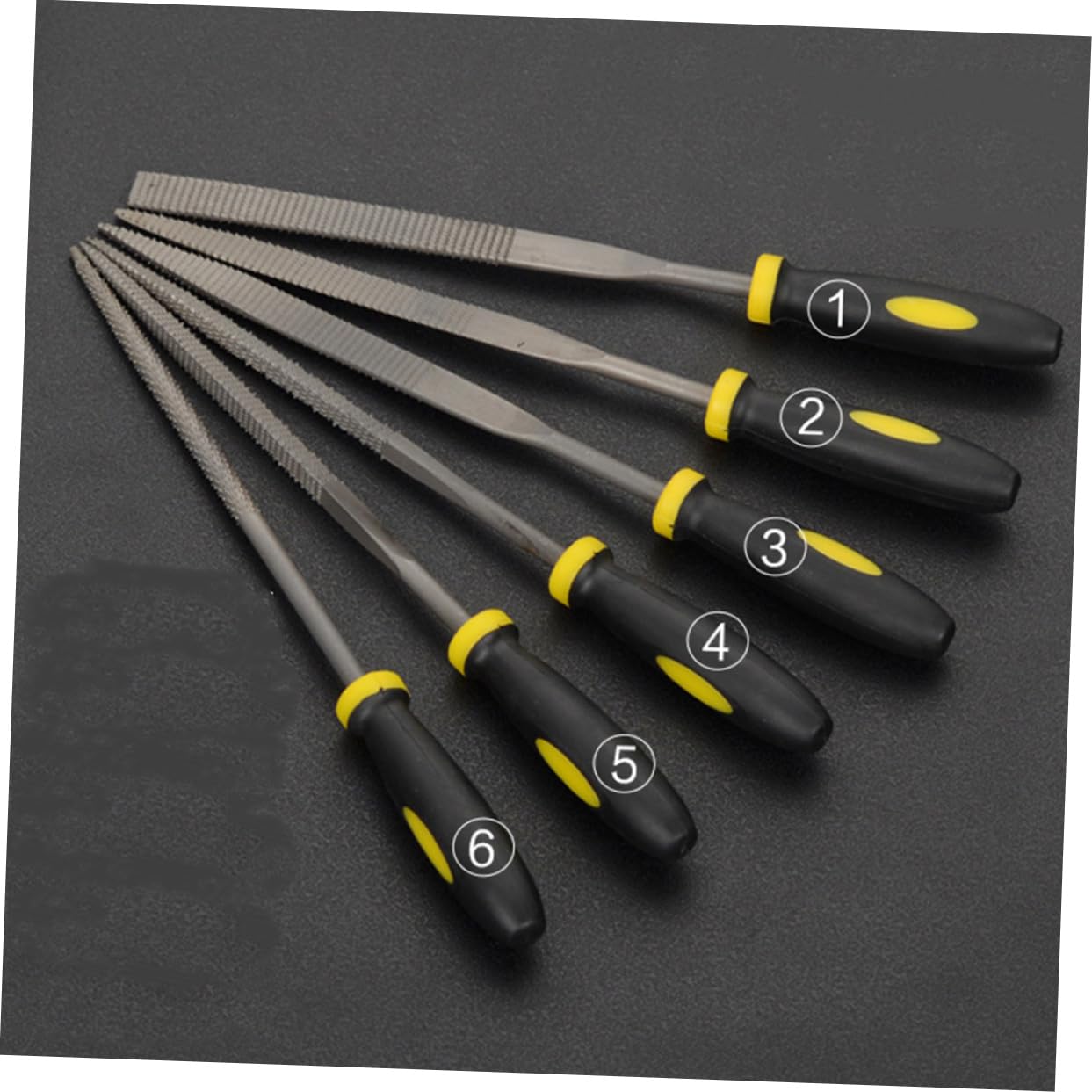 DOITOOL Flat Wood Files Set of Wood Rasp Files Anti-slip Handles for Precise Carving and Shaping