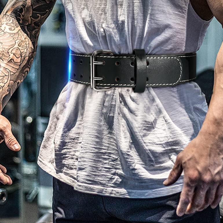 Amazon | 本革ウェイトリフティングベルト ジムベルト 男女兼用 牛