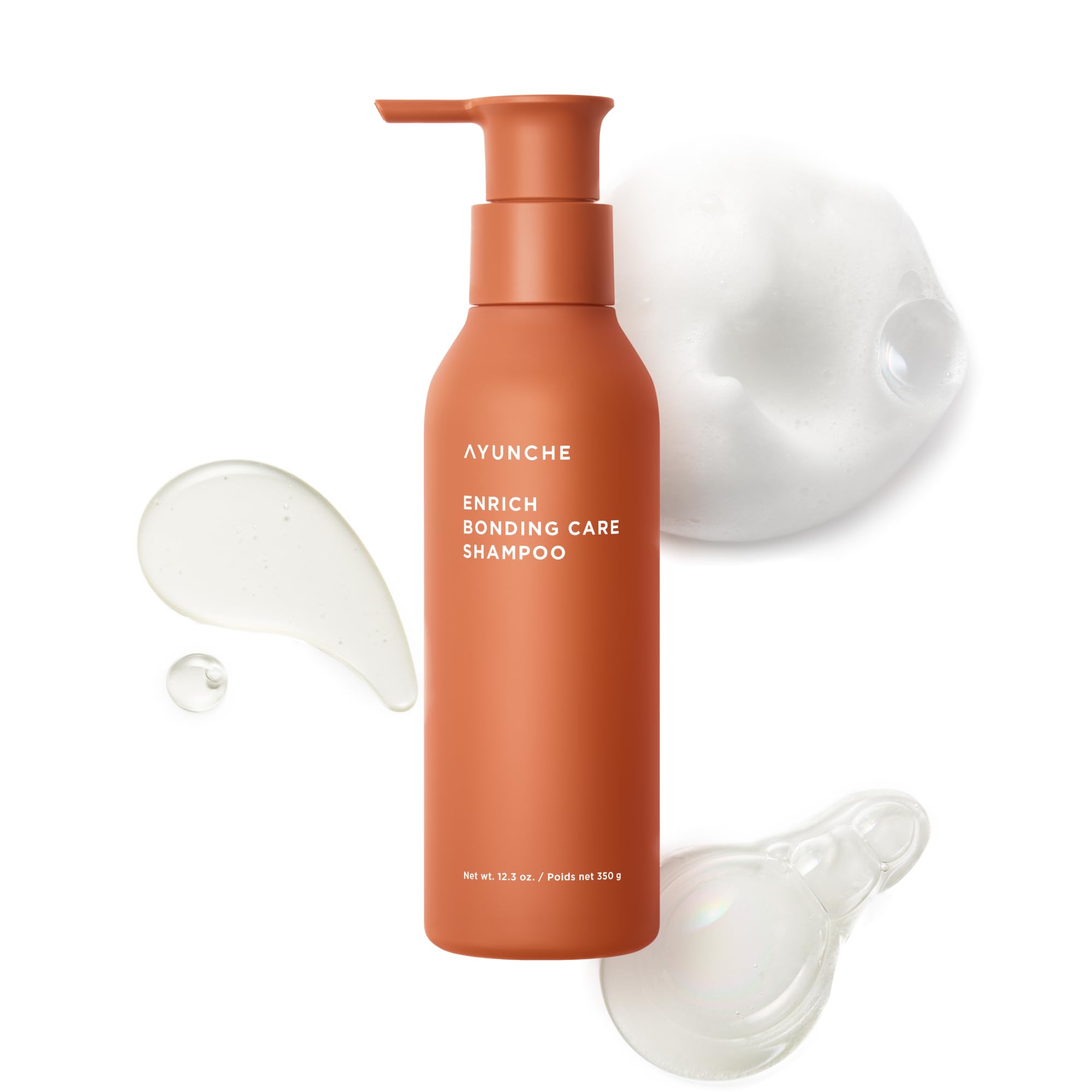 AYUNCHE Enrich Bonding Shampoo for Damaged Hair 11.8oz | No more Tangled Hair and Split Ends | Intensive Care | Korean Salon Brand