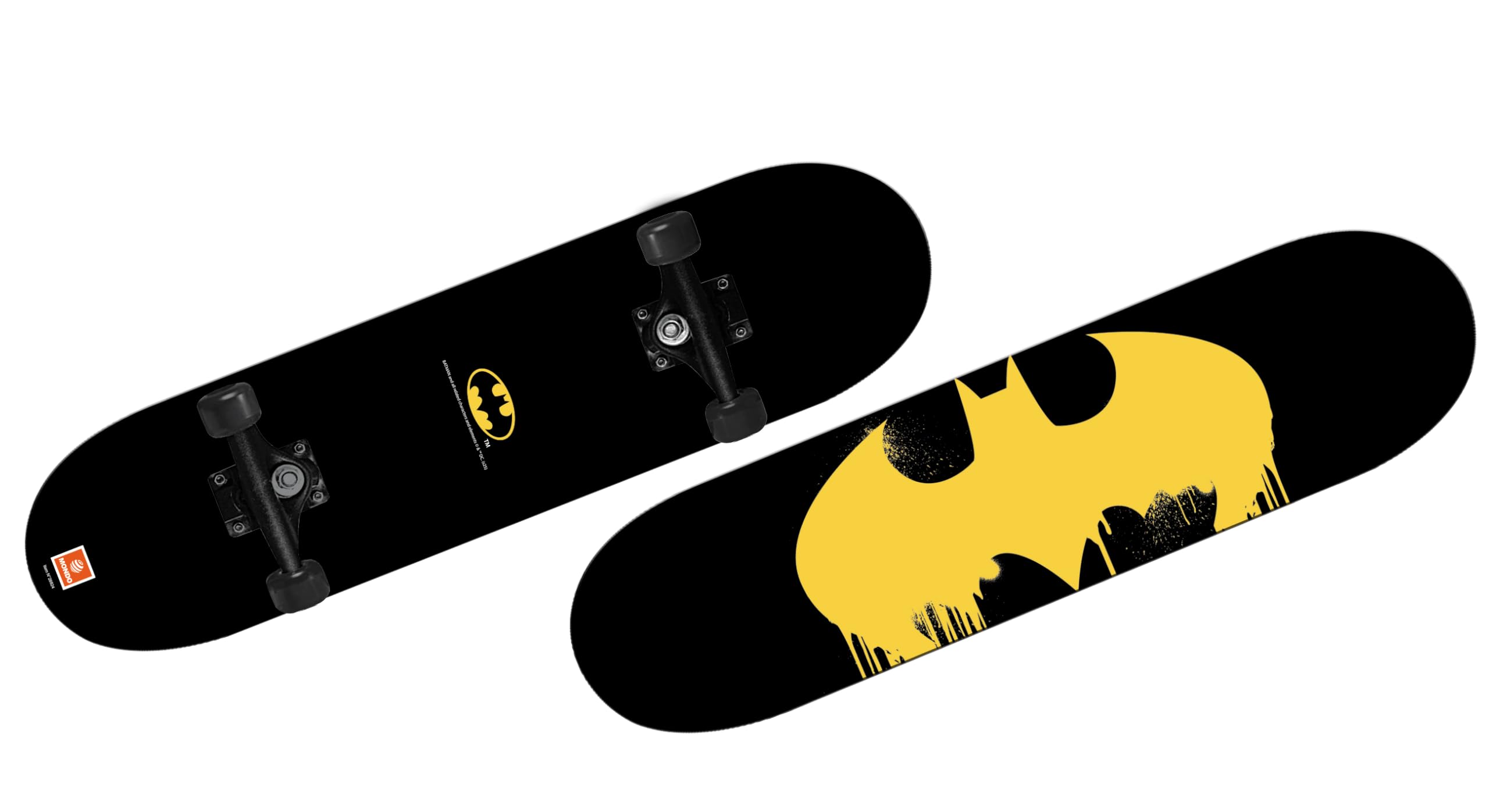 Mondo Toys - Batman Skateboard en Bois 9 Couches et Roues en PVC pour Enfants - 28824