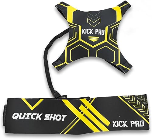 Amax - Equipo de entrenamiento de fútbol Kick Pro, entrenador personal manos libres, entrenamiento de práctica de patadas y lanzamiento, se adapta a
