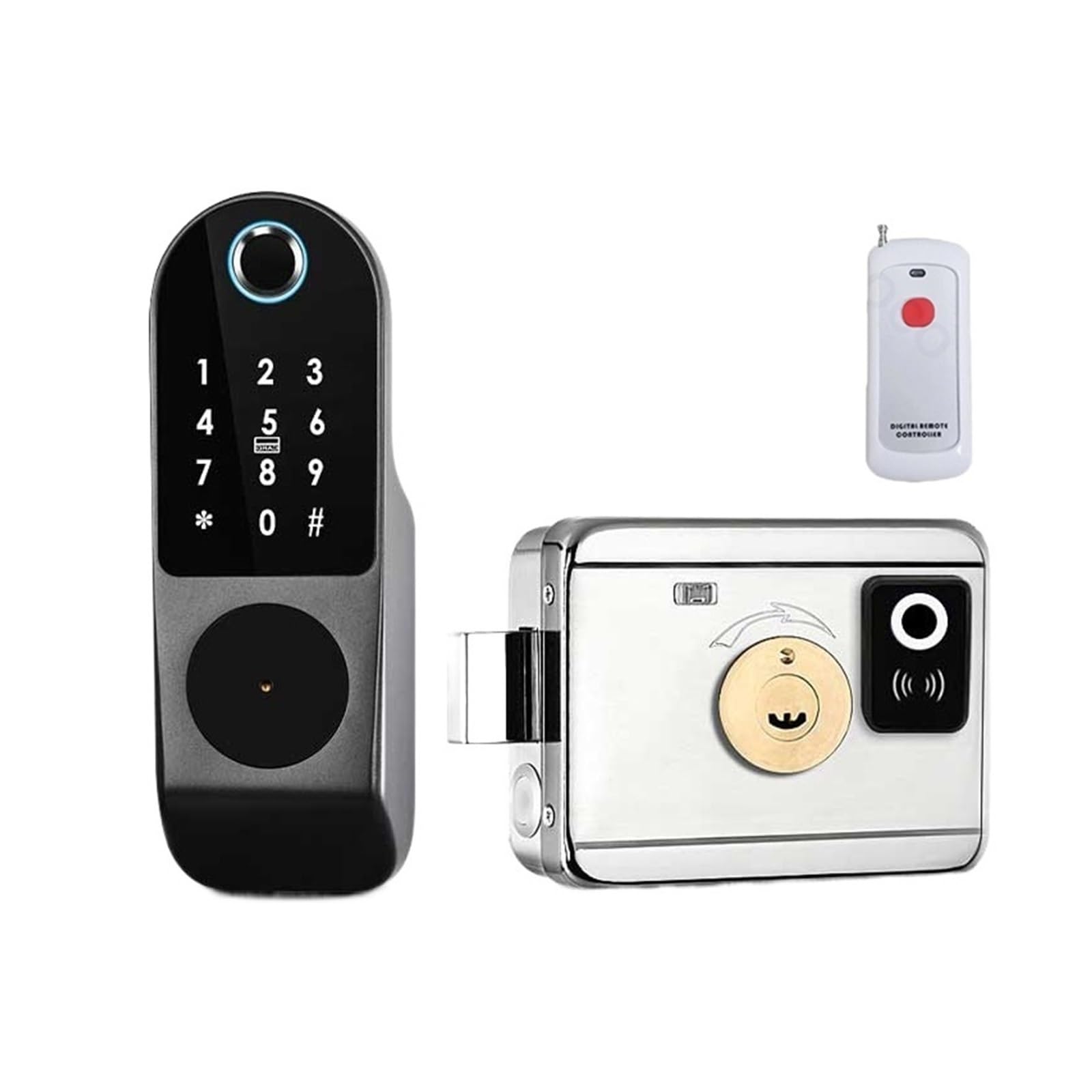Serrure de porte intelligente TTLock étanche avec code et carte RFID sans clé