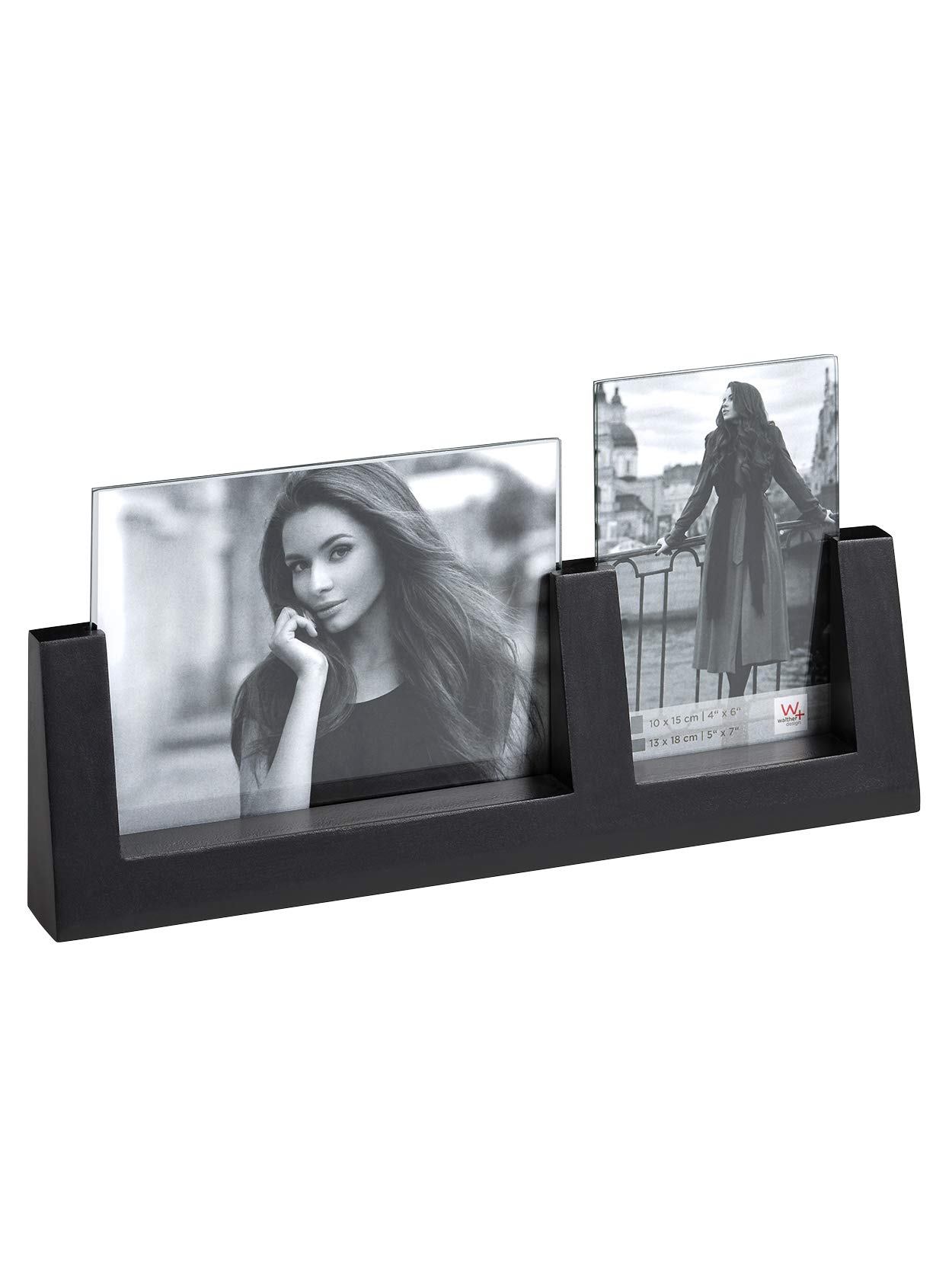 Friends Portrait Frame, Black , 4x6 + 5x7 inch (10x15 + 13x18 cm)