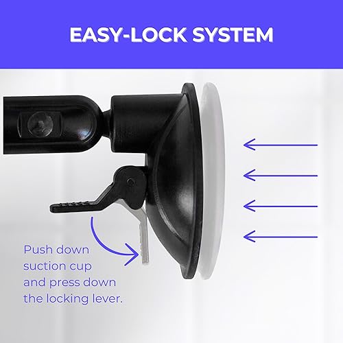 Miniatura 4 de hula+ Soporte portátil para teléfono, soporte reutilizable para ducha, espejo, cocina, ventana y baño, rotación ajustable para contenido, TikTok,