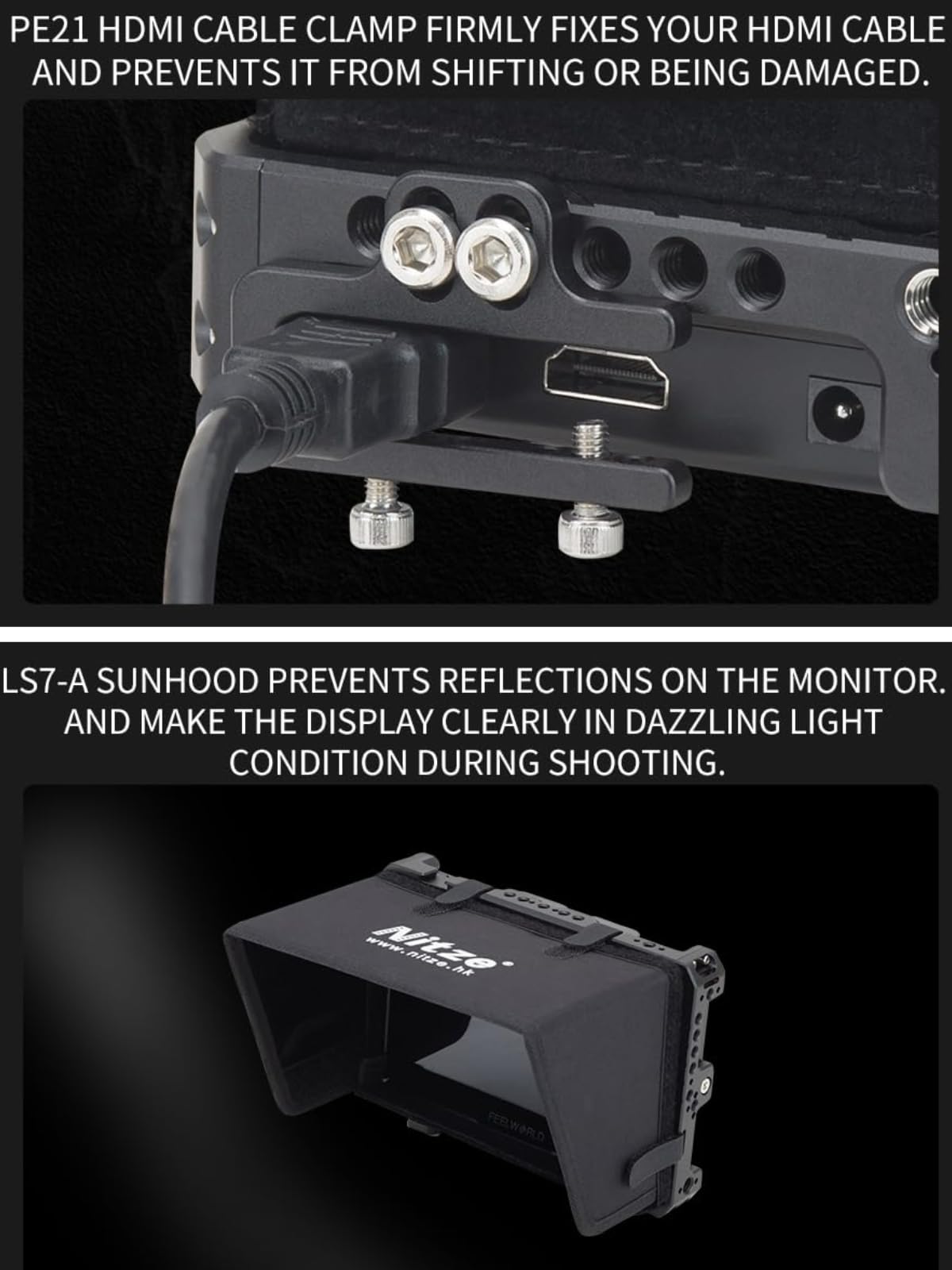 Amazon.co.jp: ノーブランド Nitze ケージ Feelworld Lut7S/LUT7 PRO