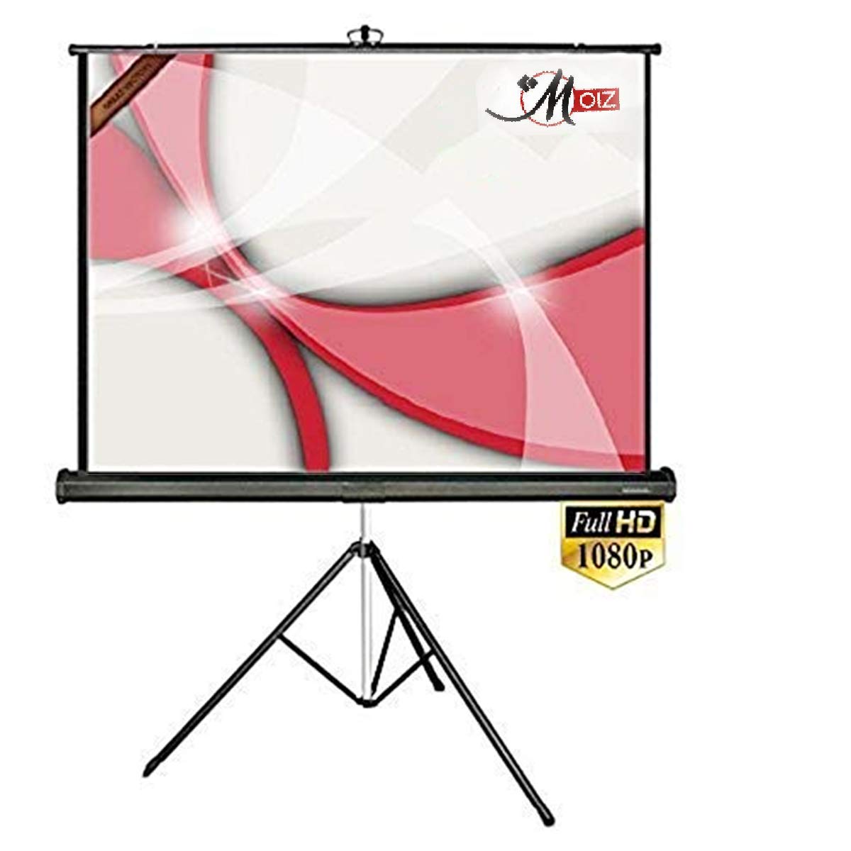 MOIZ Tripod Stand Projector Screen Size (6 ft. (Width) x 4 ft. (Height) - 84" inch) Diagonal in 4:3 Aspect Ratio Supporting Remode Control Active 3D, 1080P, Ultra 4K, Technology, (B08CH3F3Q6) Amazon Price History, Amazon Price Tracker