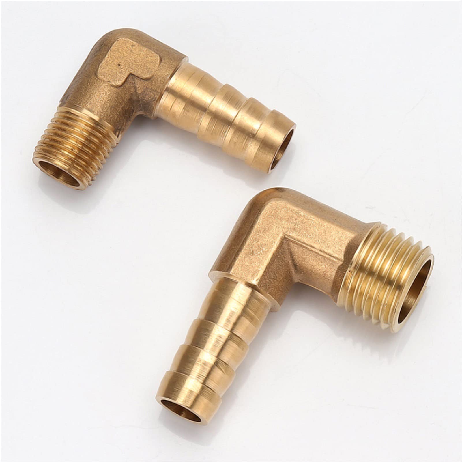 RACCORDI per Tubi Raccordi per Tubi Barbiere in Ottone, per Gomito del Tubo Flessibile BSP. Adattatore congiunto del connettore del Filo Maschio 6PCS.