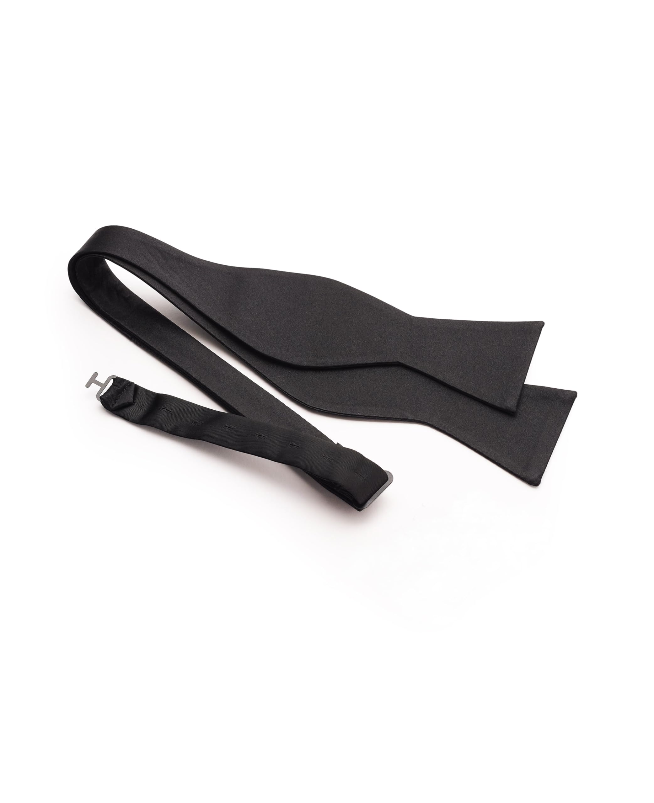 Men's Luxury 100% Silk Self Bow Tie In Gift Box