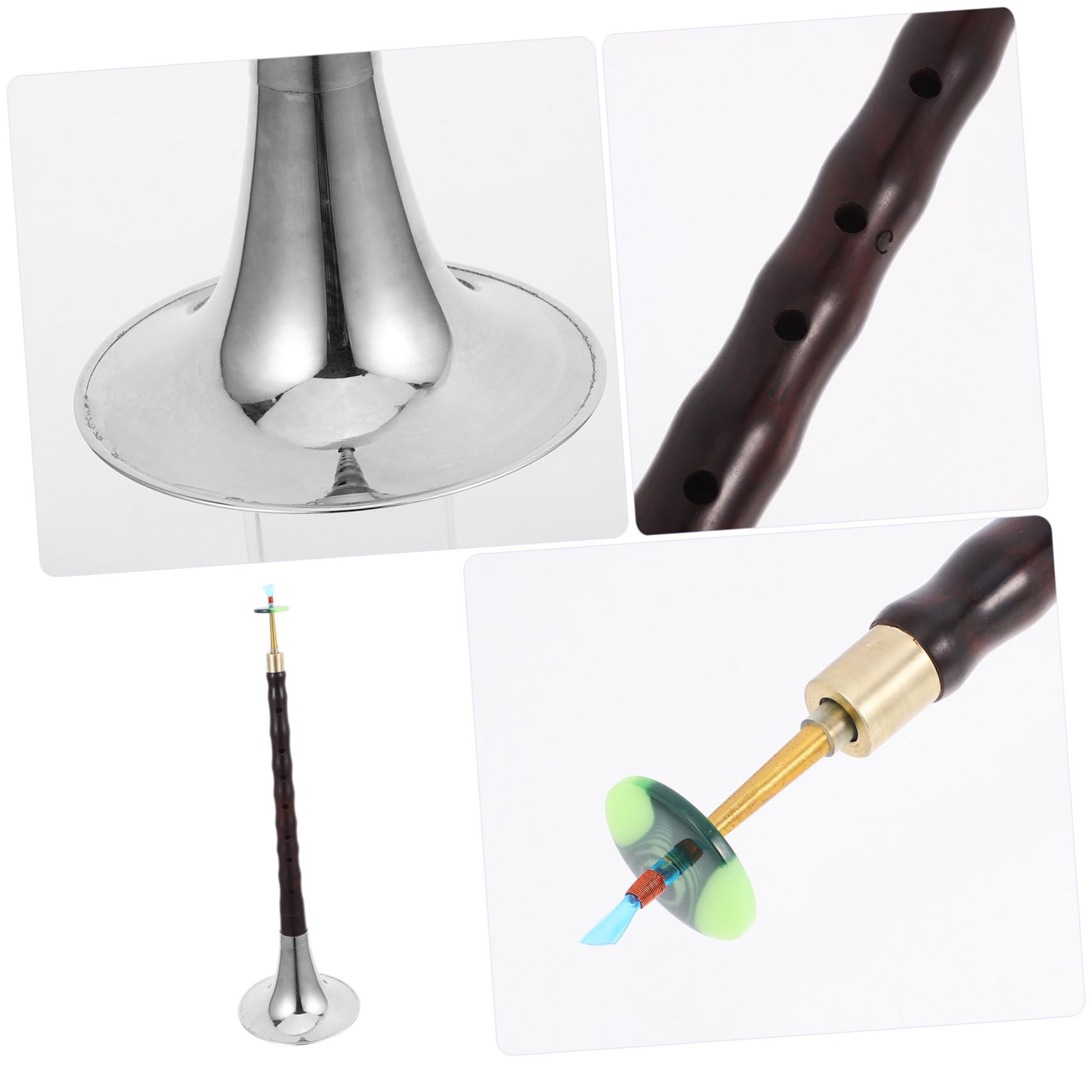 Traditionelles Chinesisches Suona Musikinstrument Zufällige Farbe in C-dur mit Eisen und Kupfermaterial Leichtgewichtig Einfach zu Spielen für Anfänger und Professionelle Musiker
