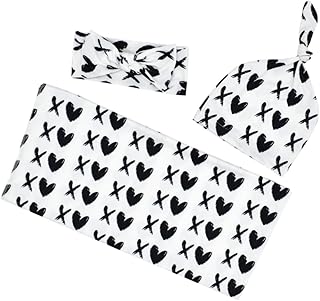 Toyvian 1 Conjunto De Toalha De Cabeça Do Bebê Faixas De Cabeça Impressa Toalha Durável Bandana Infantil Chapéu Do Bebê Chapéu Do Bebê Impressão Envoltório Pneu Recém-Nascido Branco