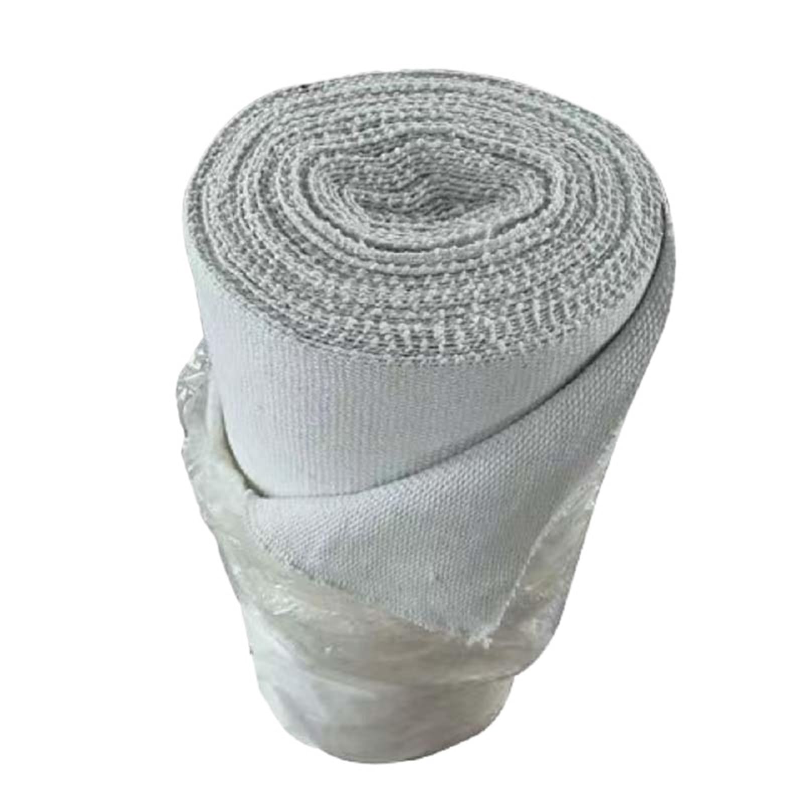 Dasjkdi Silver High Temperature Resistant Nickel Wire Ceramic Fiber Fireproof Cloth Welding Protective Covered With Aluminum Foil For Hose(W 0.5M X L 0.5M,2Mm)
