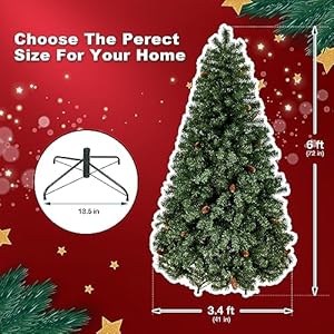 6ftchristmastreebuppleeunlitartificialchristmastreew1400branchtipseasyassembleandfoldablemetalbasegreenxmastreeindooroutdoordecorateforhomeofficepartyholiday Urban Country Home Decor 6ft christmas tree bupplee unlit artificial christmas tree w1400 branch tips easy assemble and foldable metal base green xmas tree indoor outdoor decorate for home office party holiday urban country home decor
