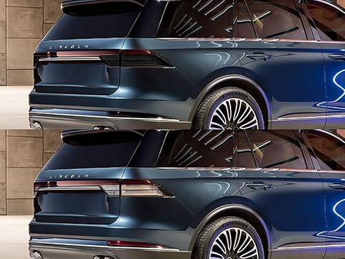 Miniatura 3 de Rtint - Cubiertas de tinte para luz trasera compatibles con Lincoln Aviator 2020-2023, humo opaco