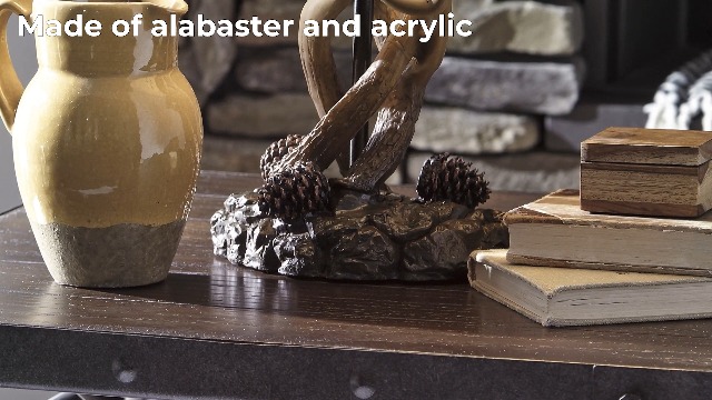 Signature Design by Ashley Derek Rustic Cabin Antler Lamp Set, 2