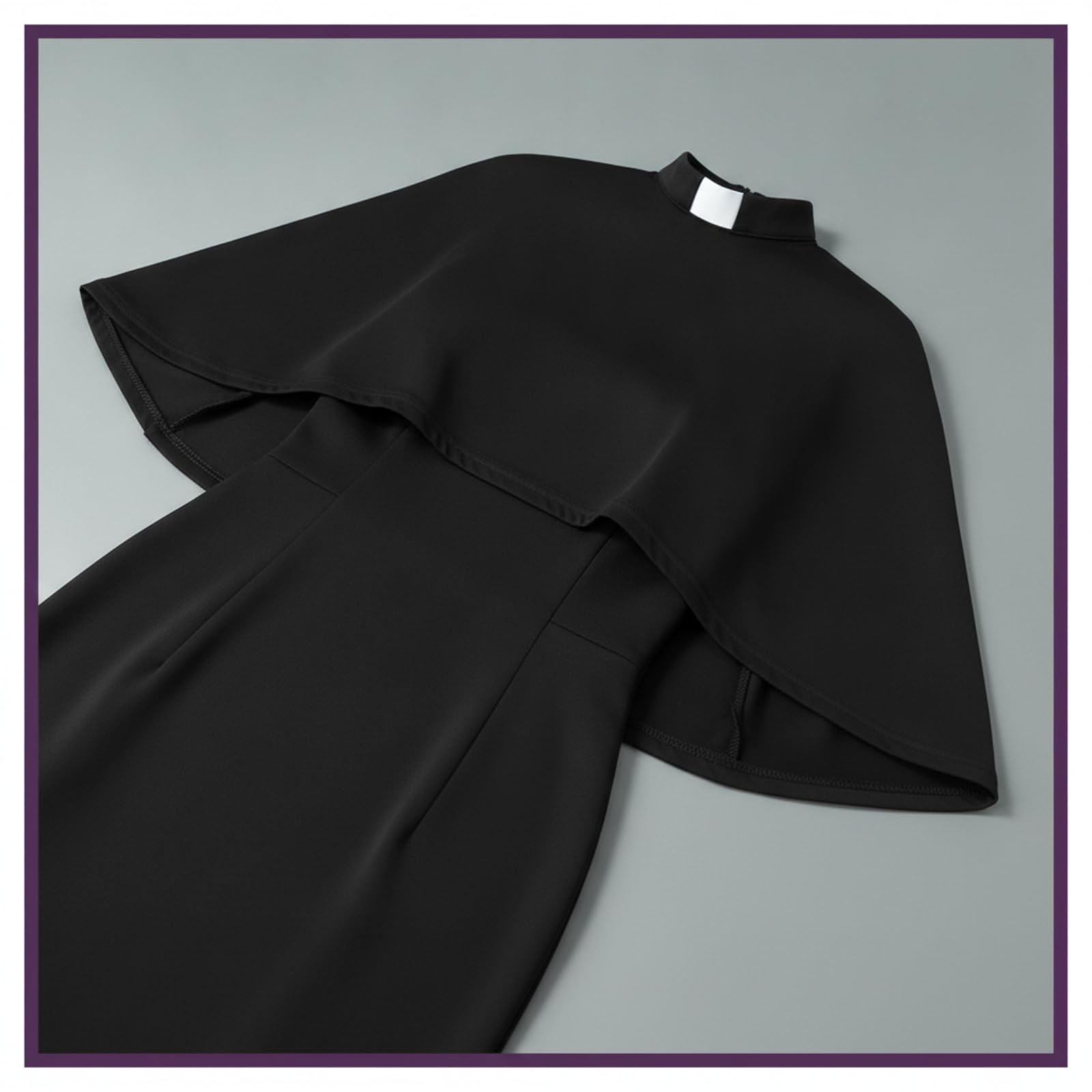 Cosplay-Kleid langärmlig Kleid mit Cape angenehm Dienstmädchenkleid für Themenparty, XXXL