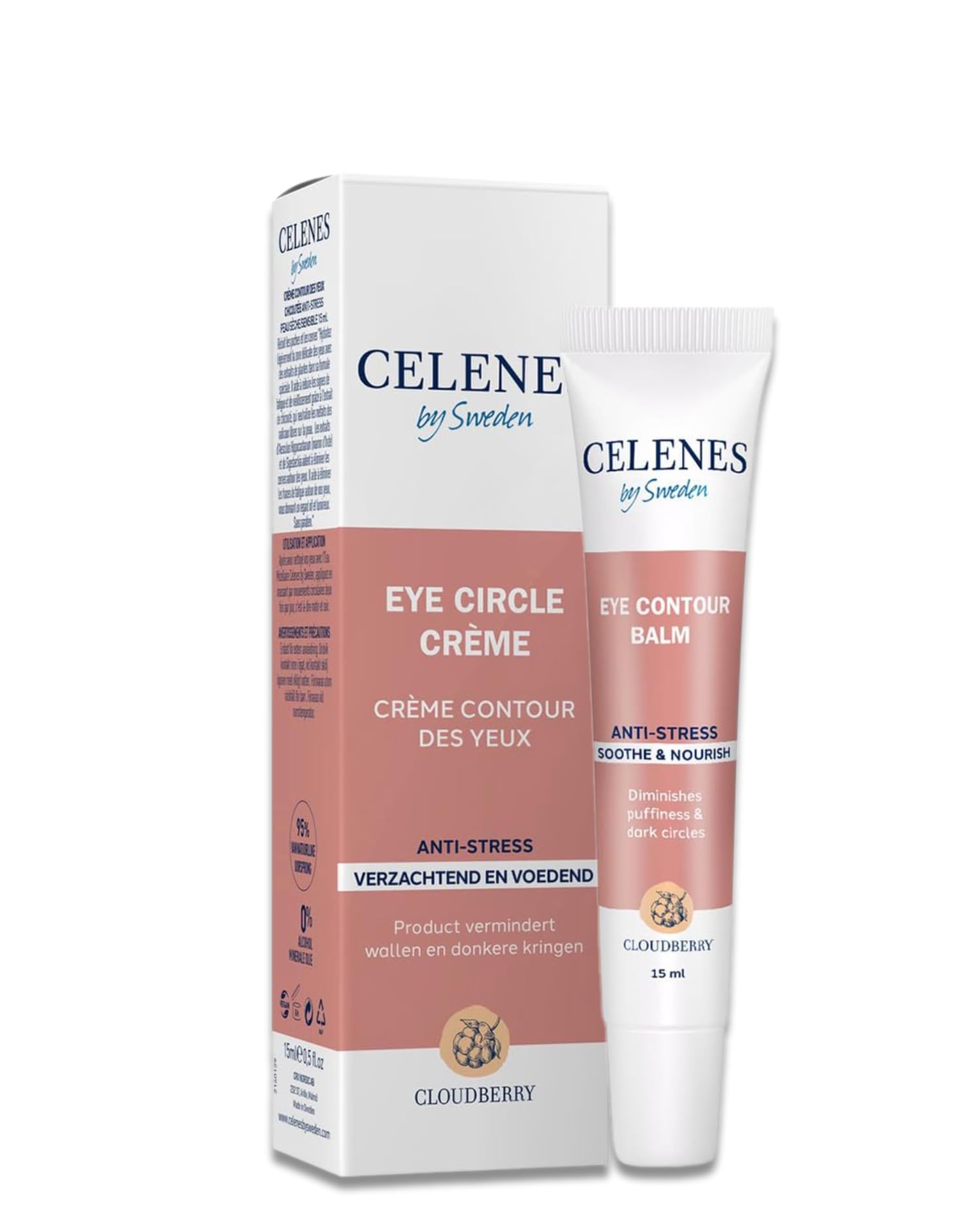 Cloudberry Eye Cream Anti-Stress - 15ml - Deep hydration, Reduces dark circles and puffiness, Strong antioxidant protection, Non-greasy