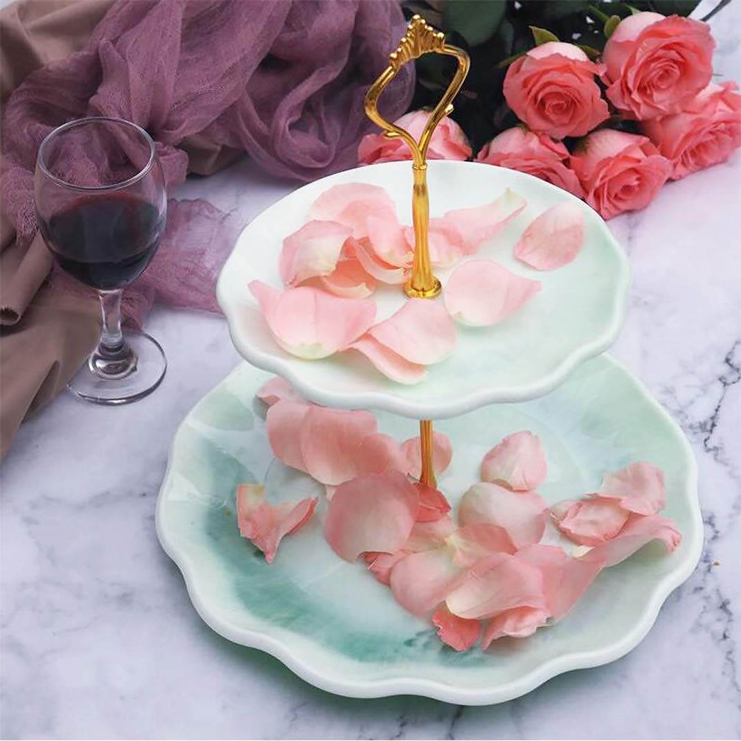 ISuperb 5-Set Vintage Cupcake-Ständer Griffe – Goldene Kronen-Designs Für 3-stufige Display-Ständer
