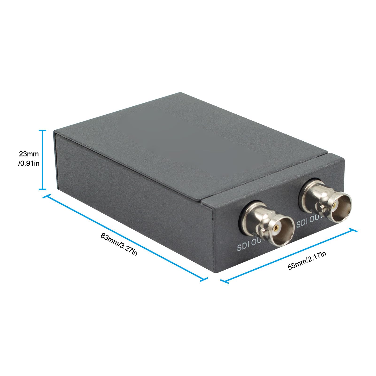 Vikye Convertitore da HD a SDI, Adattatore di Uscita Doppia SDI 1080P | Convertitore di Rilevamento Automatico del Formato, Adattatore di Segnale HDMI, per Camera Broadcast Theater