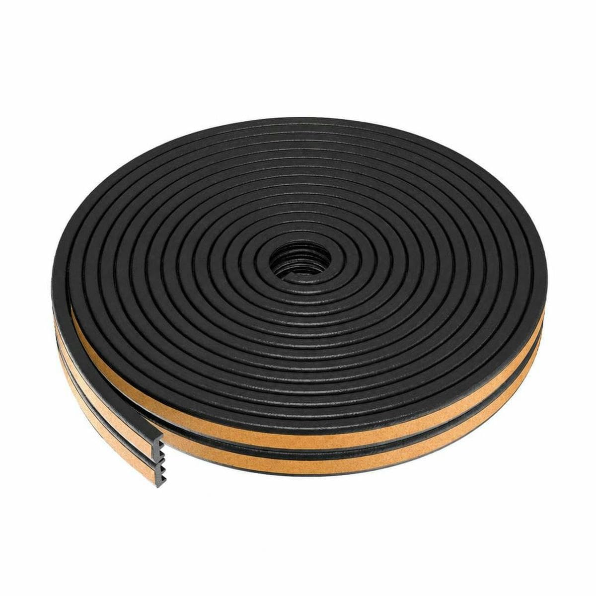 5m/10m Door Seal Strip Self-Adhesive Draft Stopper Tape Window Weather Stripping Insulation Noise Rubber Sealing Strip-E black-5M (16.4ft)