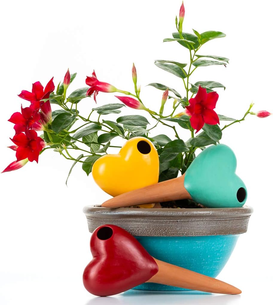 Plant Watering GlobesHearts of Terracotta 3 Self Watering System
