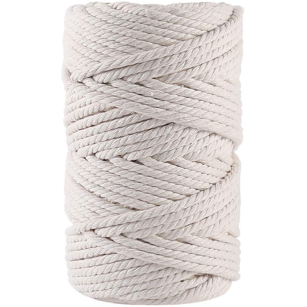 Cuerda De Macramé De 6 Mm X 175 Yardas | Cuerda De Macramé 100% Algodón