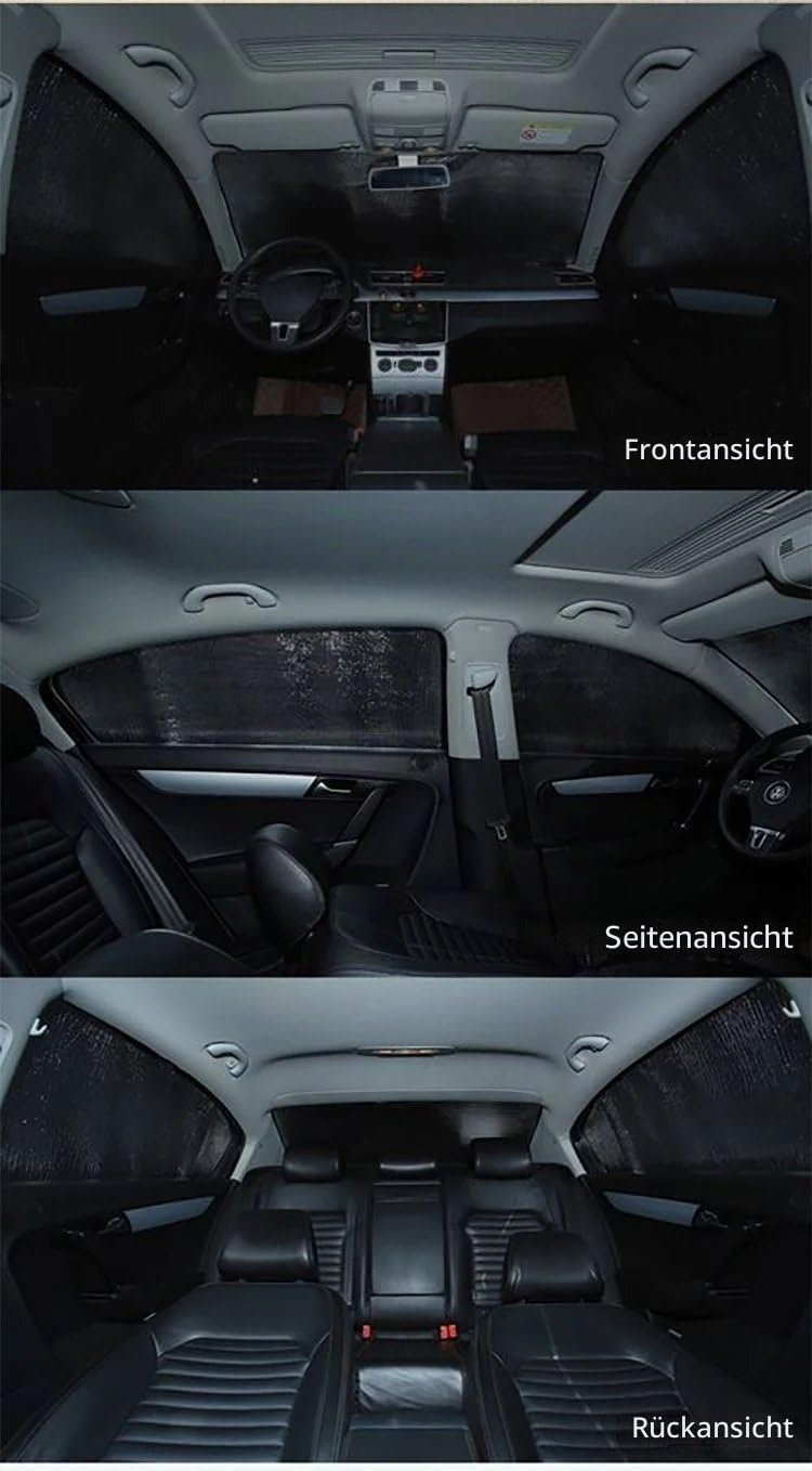 Auto Sonnenschutz Für Nissan Für NV200 M20 Evalia 2010 2011 2012~2015 2016 Silber Außen Schwarz Innen Auto Anti-UV-Schutz Fenster Anti-UV-Sonnenzubehör Autofenster Sonnenschutz(All Sunshades)