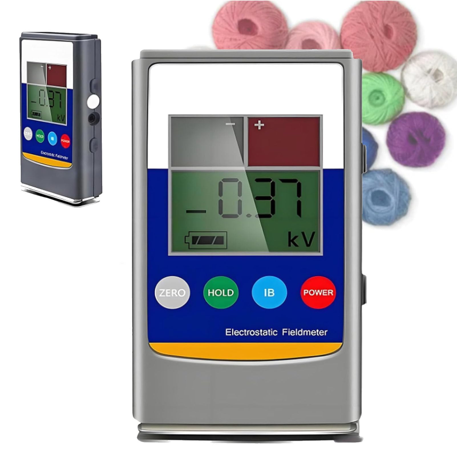 Cashwise Static Meter 0~30KV Handheld Electrostatic Field Meter Test Meter 0-30KV Ion Balance Tester for Electronics & Manufacturing & Laboratory, Rubber, Fiber, Yarn, Plastic, Composite Panels