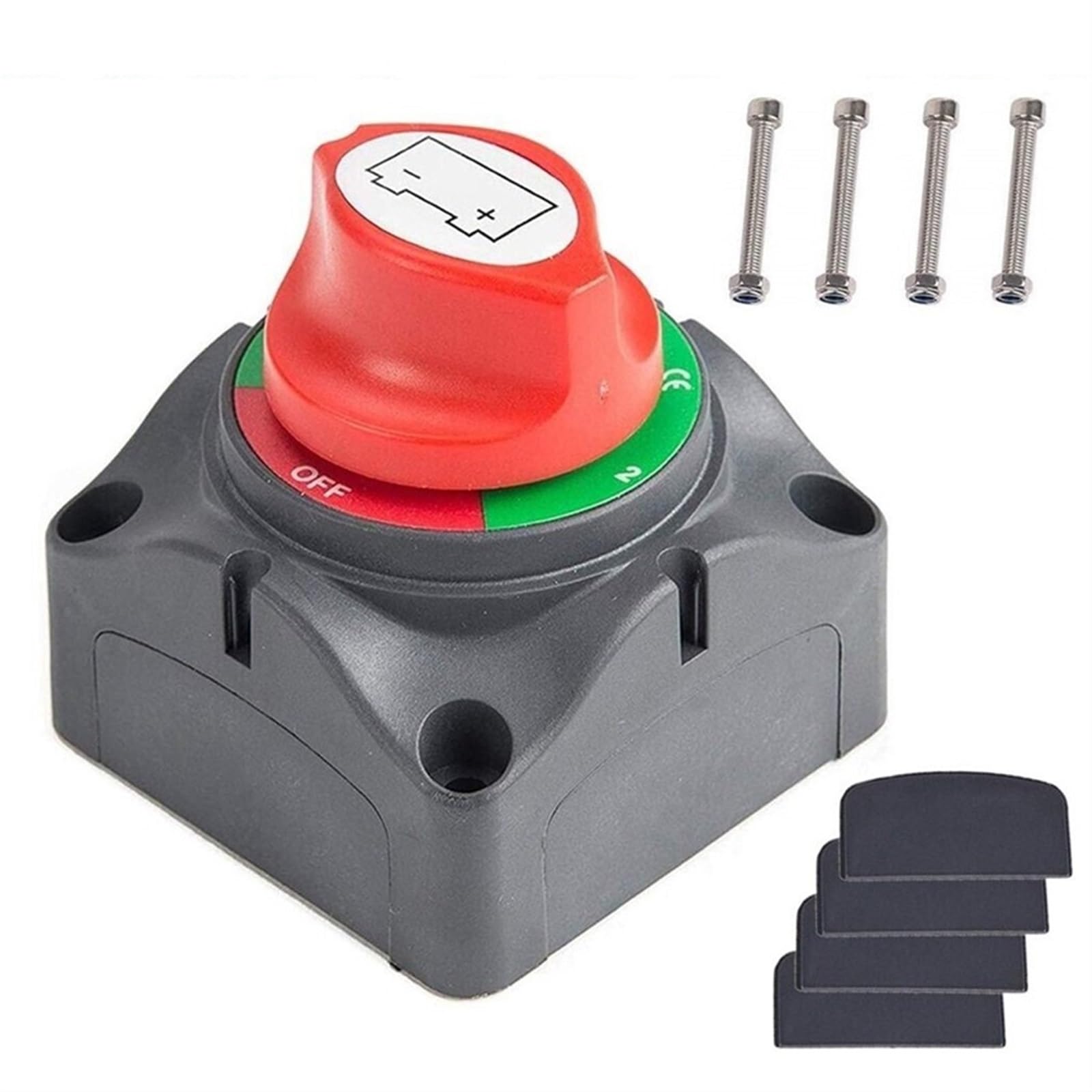 Odłącznik Akumulatora Samochodowego 12V 24V Marine 200A 300A Podwójny Akumulator Przełącznik Masy 3-pozycyjny Wyłącznik Odcinający Łódź Samochodowa(M8)